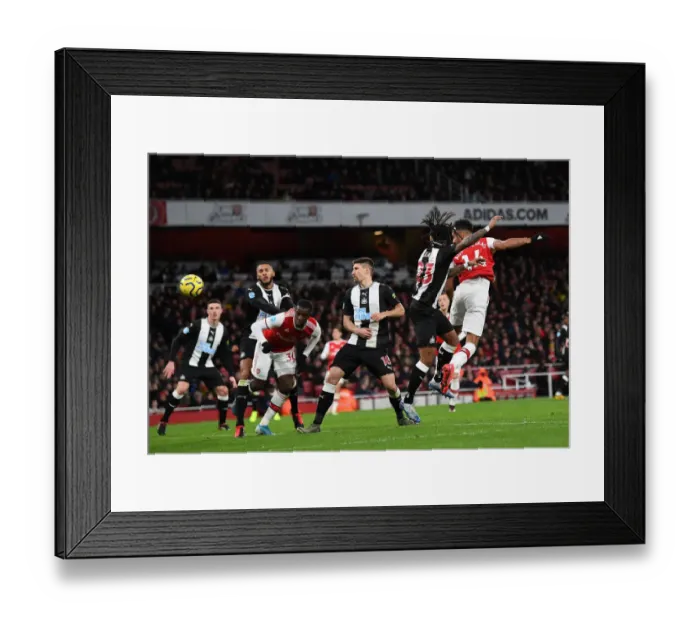 Framed Print : Aubameyang Scores First: Arsenal vs. Newcastle United, Premier League 2019-2020 Framed Print : Aubameyang Scores First: Arsenal vs. Newcastle United, Premier League 2019-2020