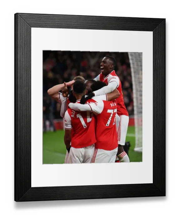 Framed Print : Arsenal's Eddie Nketiah Scores Second Goal vs. Newcastle United in Premier League (2019-20) Framed Print : Arsenal's Eddie Nketiah Scores Second Goal vs. Newcastle United in Premier League (2019-20)