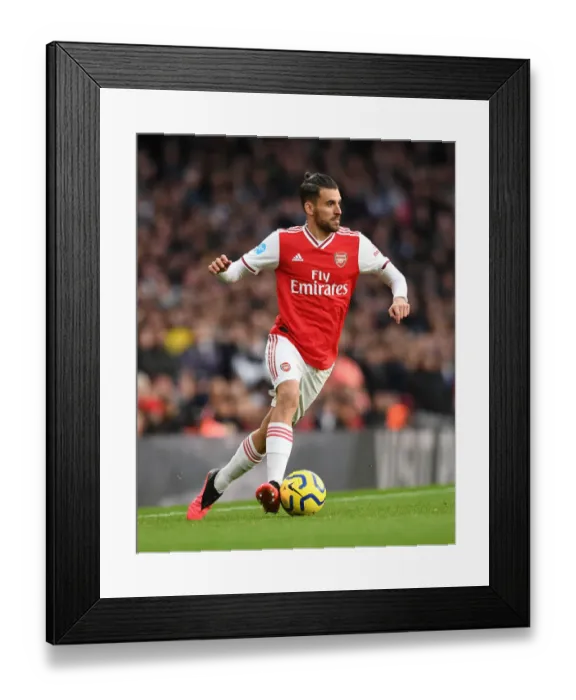 Framed Print : Dani Ceballos in Action: Arsenal vs. Newcastle United, Premier League 2019-2020