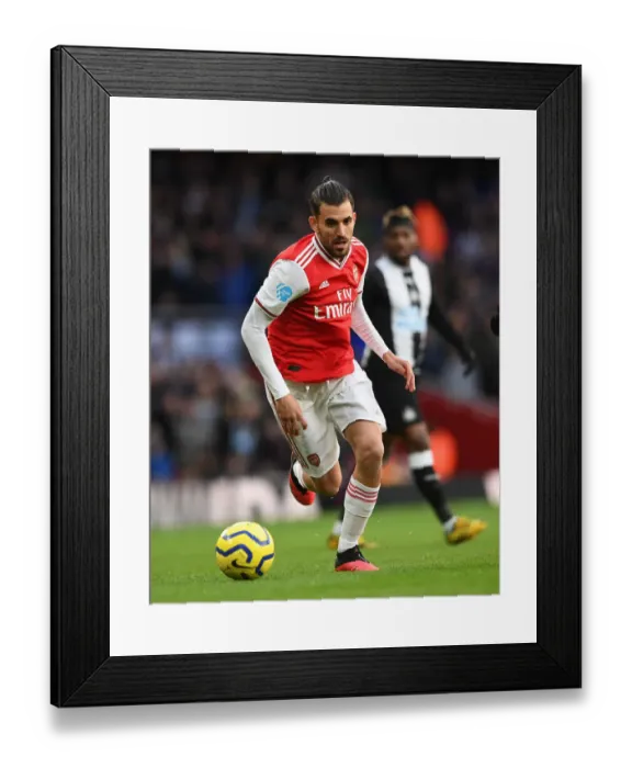 Framed Print : Dani Ceballos in Action: Arsenal vs Newcastle United, Premier League 2019-2020