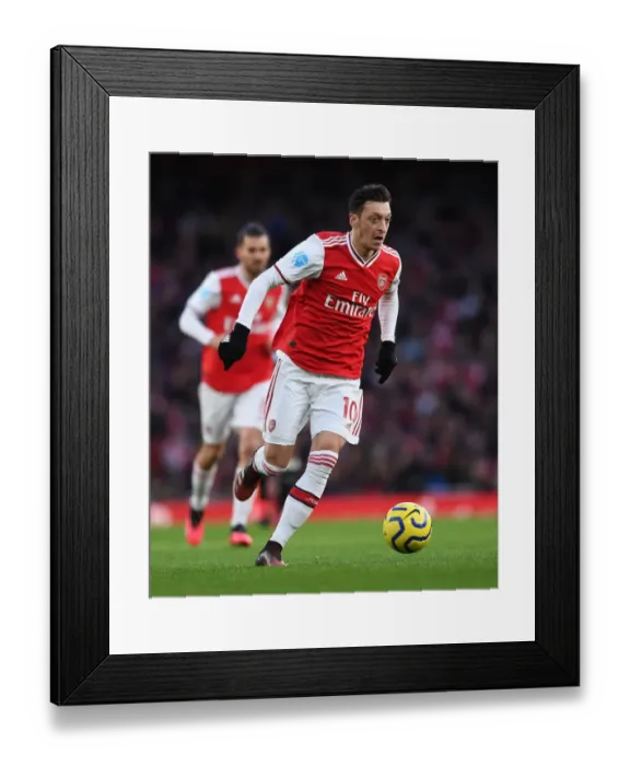 Framed Print : Mesut Ozil: Arsenal vs. Newcastle United, Premier League 2019-2020 - In Action