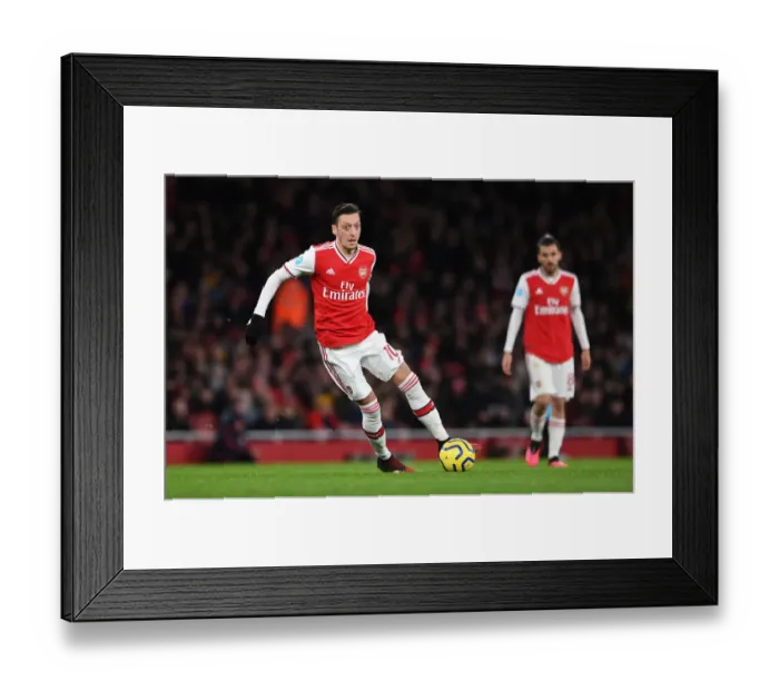 Framed Print : Mesut Ozil in Action: Arsenal vs. Newcastle United, Premier League 2019-2020