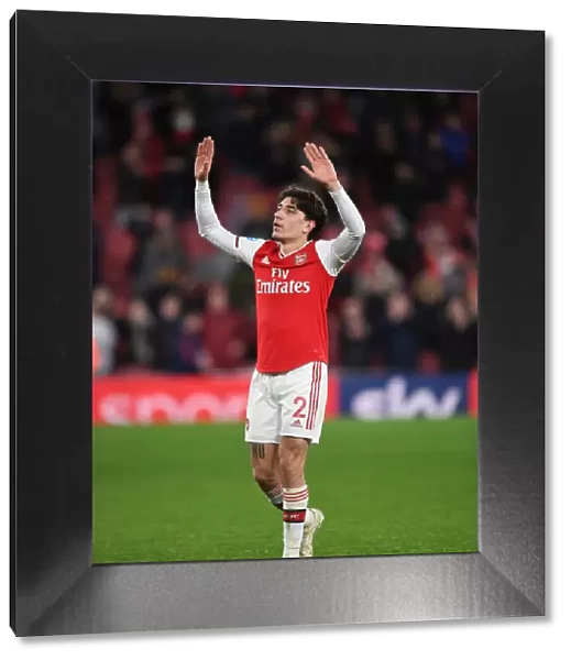 Arsenal's Hector Bellerin Reacts After Arsenal v Newcastle United, Premier League 2019-2020