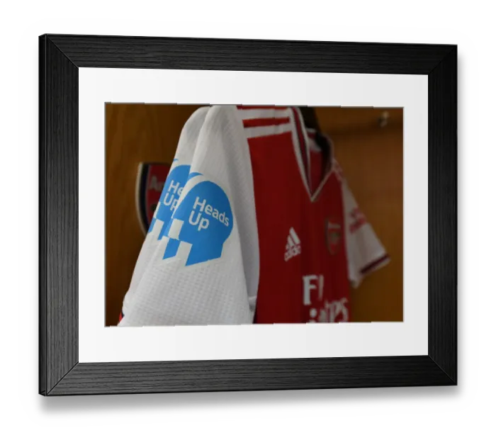 Framed Print : Arsenal vs Newcastle United: Heads Up Premier League Clash at Emirates Stadium