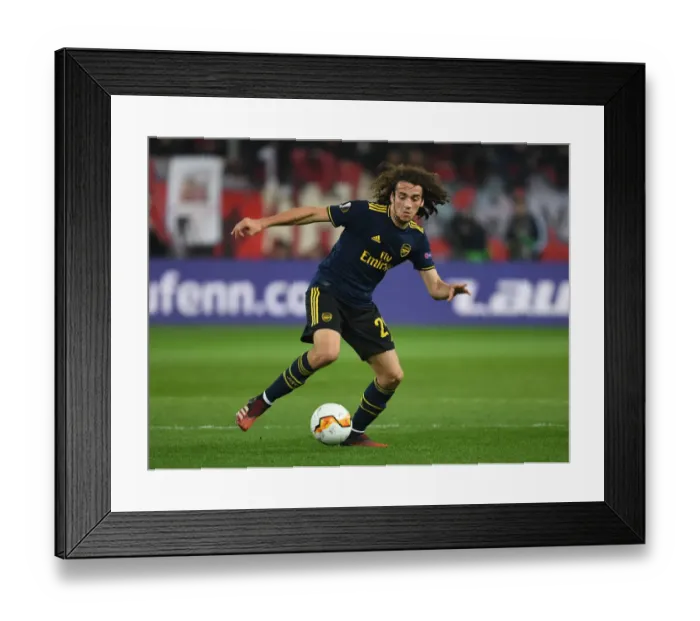Framed Print : Arsenal vs. Olympiacos: UEFA Europa League Round of 32, First Leg (2020) - Arsenal Players in Action