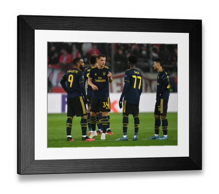 Framed Print : Arsenal vs Olympiacos: UEFA Europa League Showdown in Piraeus Framed Print : Arsenal vs Olympiacos: UEFA Europa League Showdown in Piraeus