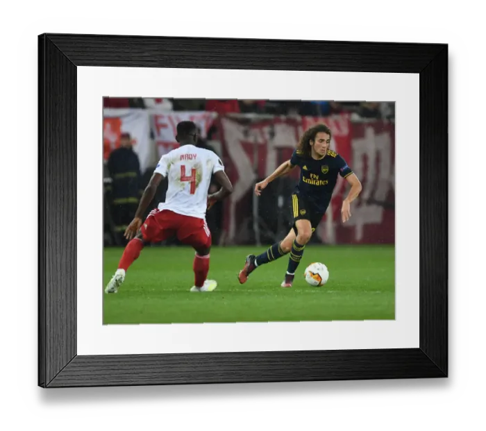 Framed Print : Arsenal in Piraeus: UEFA Europa League Battle Against Olympiacos (2019-20)