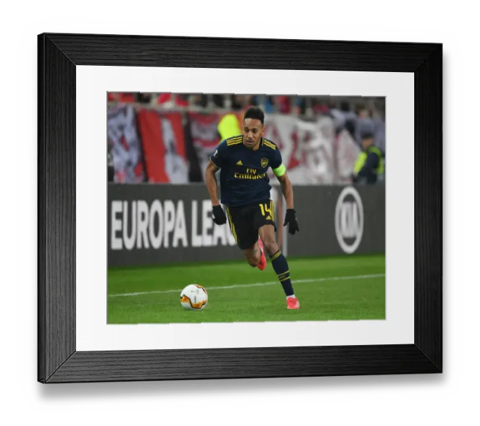 Framed Print : Arsenal vs. Olympiacos: UEFA Europa League Round of 32, First Leg (2019-20)