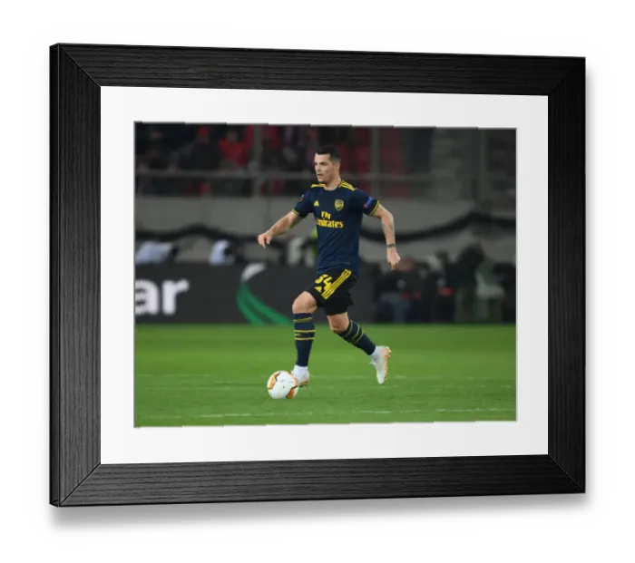 Framed Print : Arsenal vs. Olympiacos: UEFA Europa League Clash in Piraeus - First Leg (2020)