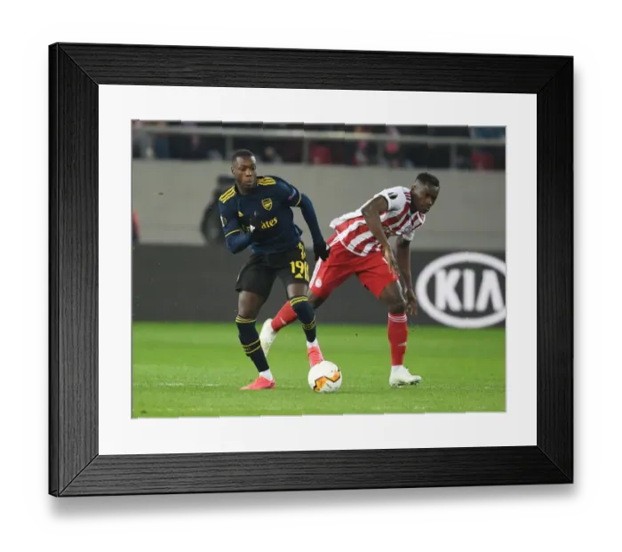 Framed Print : Arsenal vs. Olympiacos: UEFA Europa League Round of 32, First Leg (February 20, 2020)