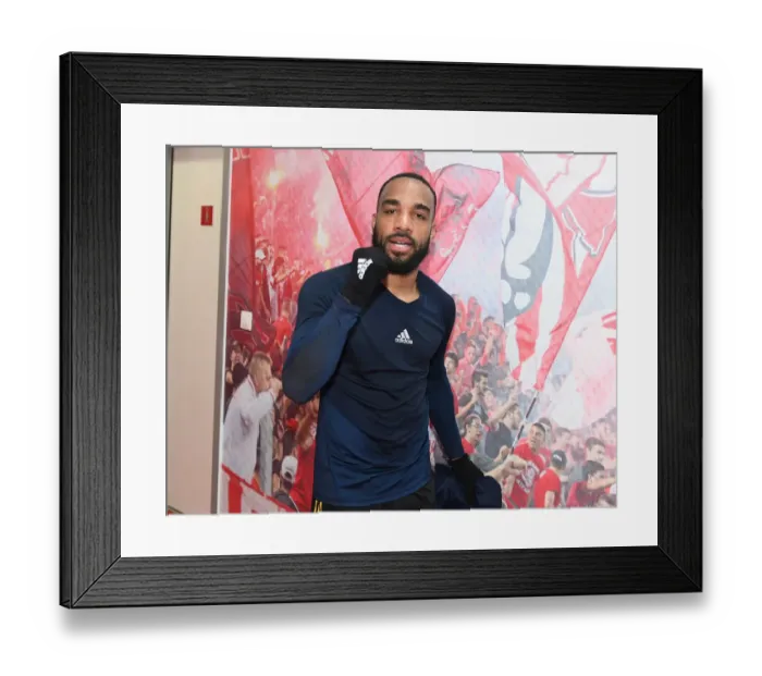 Framed Print : Alexis Lacazette's Goal: Arsenal's Europa League Victory Over Olympiacos (2020)