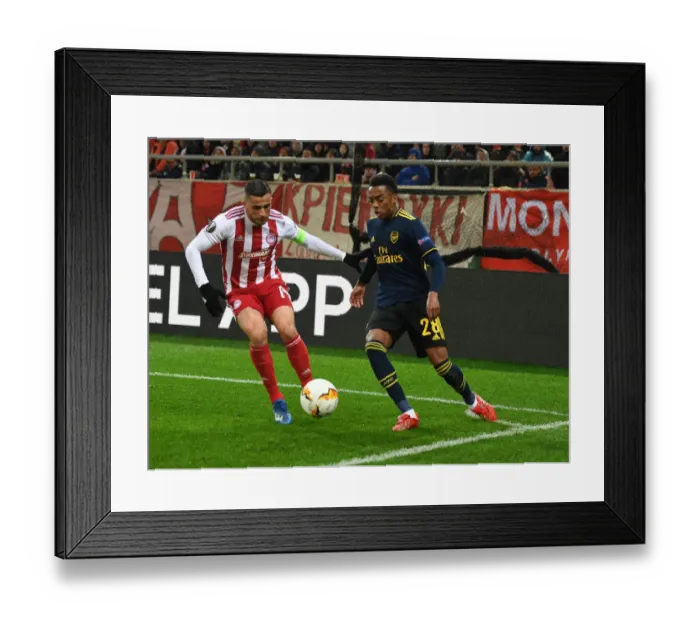 Framed Print : Arsenal vs Olympiacos: UEFA Europa League Battle at Karaiskakis Stadium, Piraeus, 2020 Framed Print : Arsenal vs Olympiacos: UEFA Europa League Battle at Karaiskakis Stadium, Piraeus, 2020