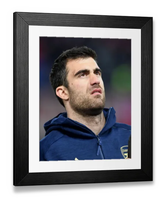 Framed Print : Sokratis of Arsenal Prepares for Olympiacos Showdown in Europa League First Leg Framed Print : Sokratis of Arsenal Prepares for Olympiacos Showdown in Europa League First Leg