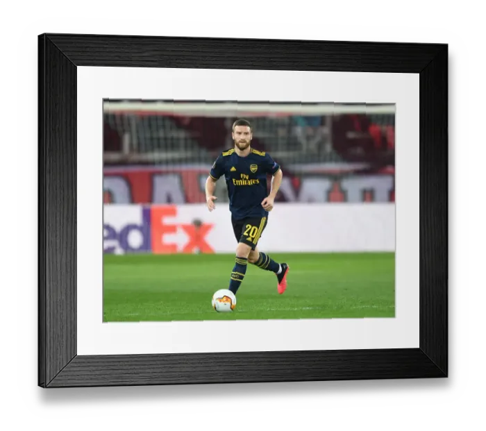 Framed Print : Arsenal's Mustafi Faces Olympiacos in Europa League Showdown Framed Print : Arsenal's Mustafi Faces Olympiacos in Europa League Showdown