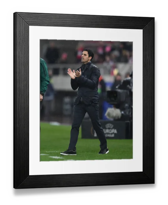 Framed Print : Mikel Arteta at Olympiacos: Arsenal's Coach in UEFA Europa League Showdown (February 2020) Framed Print : Mikel Arteta at Olympiacos: Arsenal's Coach in UEFA Europa League Showdown (February 2020)