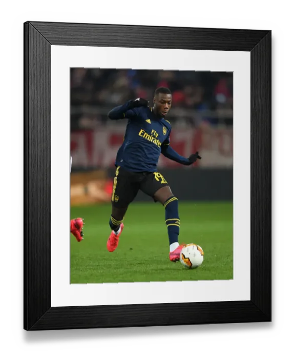 Framed Print : Nicolas Pepe in Action: Olympiacos vs. Arsenal, UEFA Europa League Round of 32 First Leg Framed Print : Nicolas Pepe in Action: Olympiacos vs. Arsenal, UEFA Europa League Round of 32 First Leg