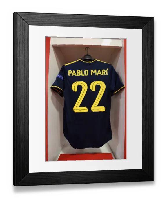Framed Print : Pablo Mari Prepares: Arsenal's Europa League Showdown against Olympiacos