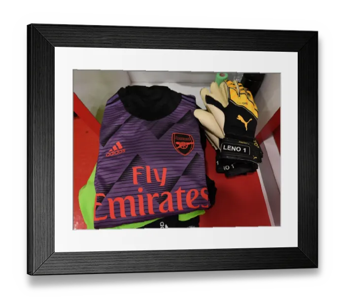 Framed Print : Arsenal's Bernd Leno Prepares for Olympiacos Showdown in Europa League