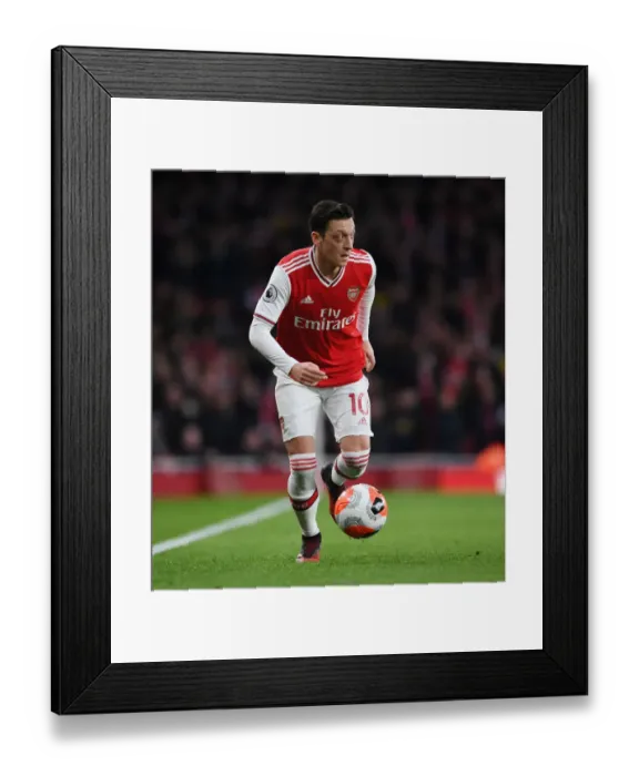 Framed Print : Mesut Ozil in Action: Arsenal vs. Everton, Premier League 2019-2020