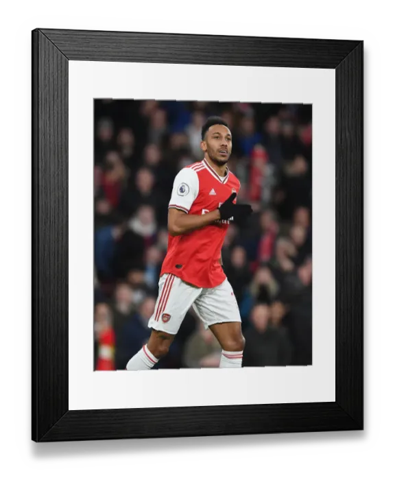 Framed Print : Arsenal's Aubameyang Scores Third Goal in Arsenal vs. Everton Premier League Clash Framed Print : Arsenal's Aubameyang Scores Third Goal in Arsenal vs. Everton Premier League Clash