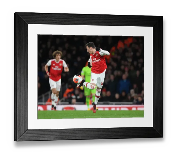 Framed Print : Mesut Ozil in Action: Arsenal vs. Everton, Premier League 2019-2020