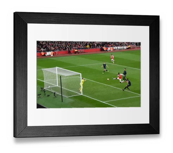 Framed Print : Arsenal's Eddie Nketiah Scores First Goal Against Everton in 2019-20 Premier League Framed Print : Arsenal's Eddie Nketiah Scores First Goal Against Everton in 2019-20 Premier League