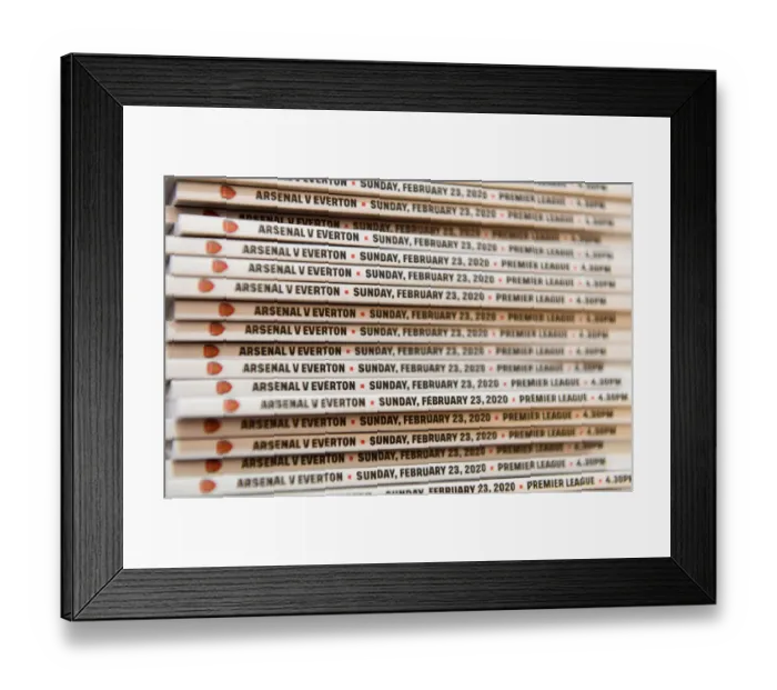 Framed Print : Arsenal vs. Everton: Premier League Clash at Emirates Stadium