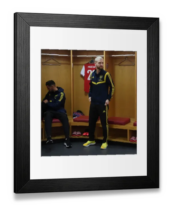Framed Print : Arsenal FC: Shkodran Mustafi's Pre-Match Routine vs Olympiacos, Europa League 2020 Framed Print : Arsenal FC: Shkodran Mustafi's Pre-Match Routine vs Olympiacos, Europa League 2020