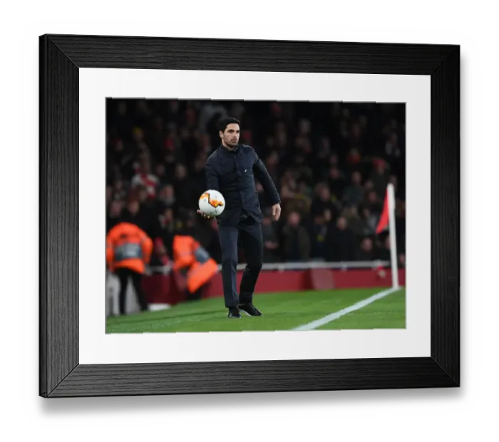 Framed Print : Mikel Arteta Leads Arsenal Against Olympiacos in Europa League Clash Framed Print : Mikel Arteta Leads Arsenal Against Olympiacos in Europa League Clash