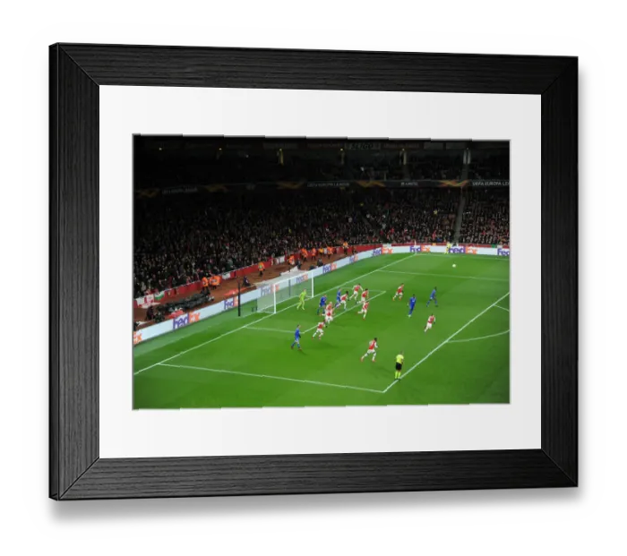 Framed Print : Arsenal vs Olympiacos: Europa League Showdown at Emirates Stadium Framed Print : Arsenal vs Olympiacos: Europa League Showdown at Emirates Stadium