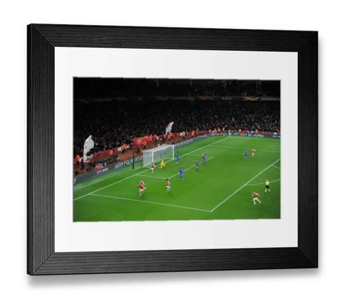 Framed Print : Aubameyang's Decisive Goal: Arsenal Secures Europa League Victory