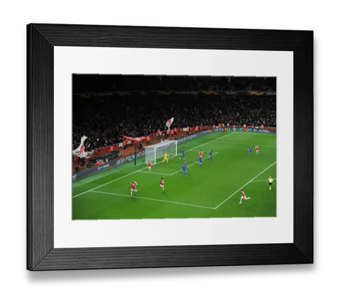 Framed Print : Aubameyang's Decisive Goal: Arsenal Secures Europa League Victory Framed Print : Aubameyang's Decisive Goal: Arsenal Secures Europa League Victory