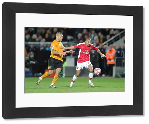 Gael Clichy (Arsenal) Craig Fagan (Hull). Hull City 1: 2 Arsenal, Barclays Premier League