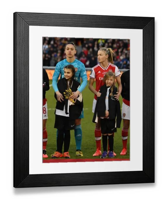 Framed Print : Arsenal Women vs. Chelsea Women: Continental Cup Final Showdown