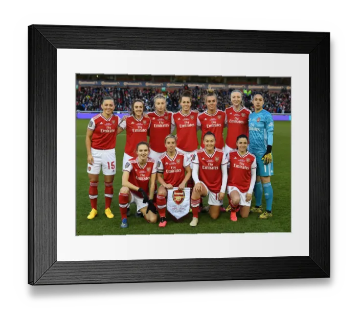 Framed Print : Arsenal Women vs. Chelsea Women: FA Womens Continental League Cup Final Showdown