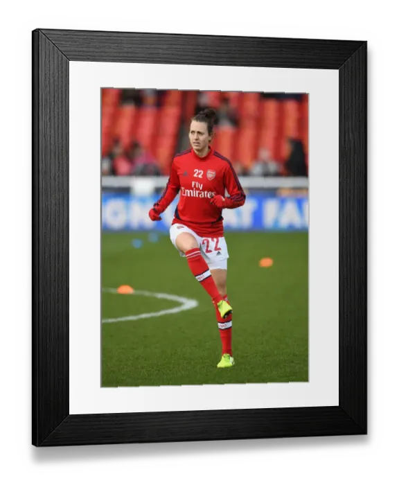 Framed Print : Arsenal's Viki Schnaderbeck Prepares for FA Womens Continental League Cup Final Showdown Against Chelsea