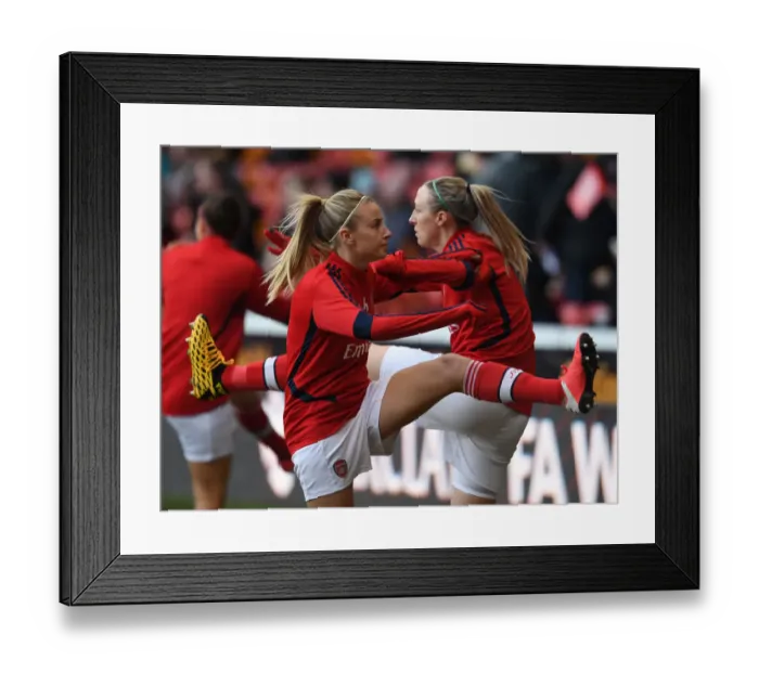 Framed Print : Arsenal's Leah Williamson Prepares for FA Womens Continental League Cup Final Showdown Against Chelsea Framed Print : Arsenal's Leah Williamson Prepares for FA Womens Continental League Cup Final Showdown Against Chelsea