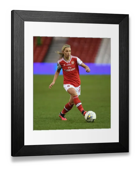 Framed Print : Arsenal's Jordan Nobbs Faces Off Against Chelsea in FA Womens Continental League Cup Final
