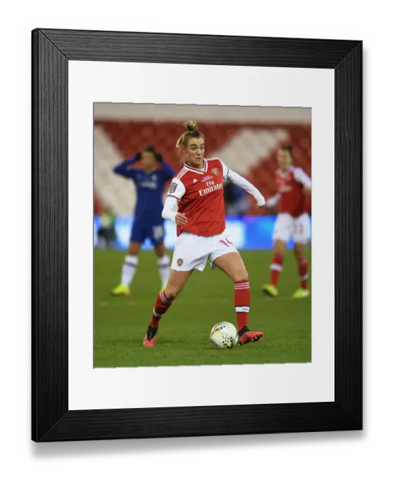 Framed Print : Arsenal's Jill Roord Shines in FA Womens Continental League Cup Final Against Chelsea