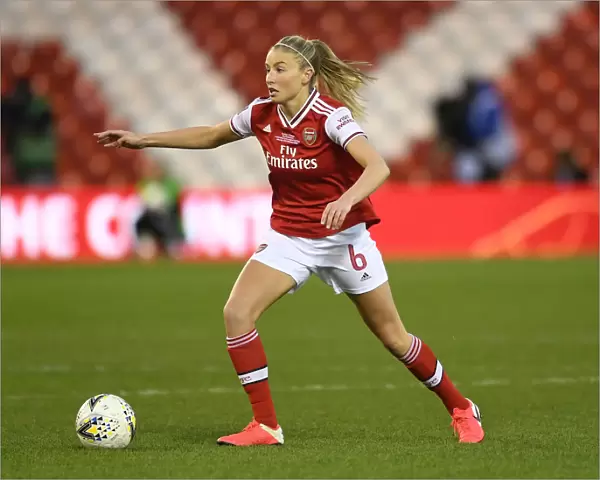 Arsenal's Leah Williamson in FA Womens Continental League Cup Final Against Chelsea