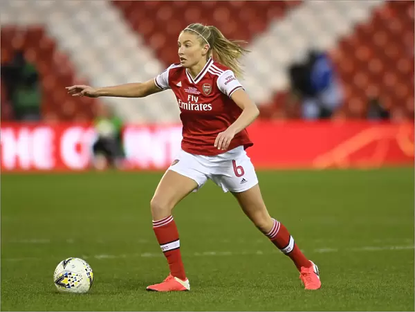 Arsenal's Leah Williamson in FA Womens Continental League Cup Final Against Chelsea