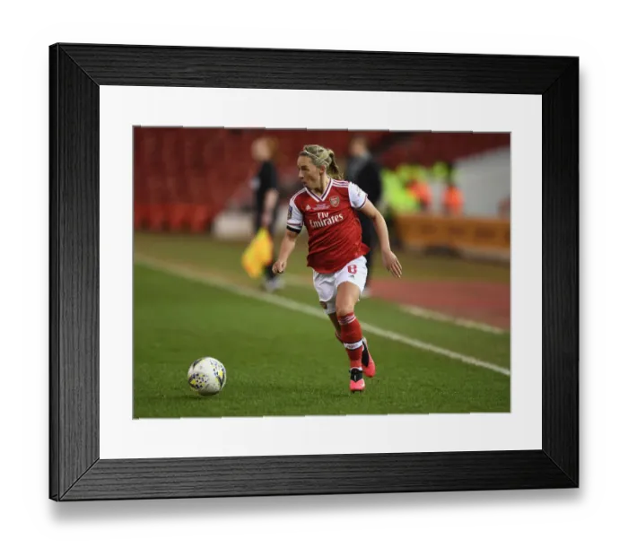 Framed Print : Arsenal's Jordan Nobbs Goes Head-to-Head with Chelsea in FA Womens Continental League Cup Final Framed Print : Arsenal's Jordan Nobbs Goes Head-to-Head with Chelsea in FA Womens Continental League Cup Final