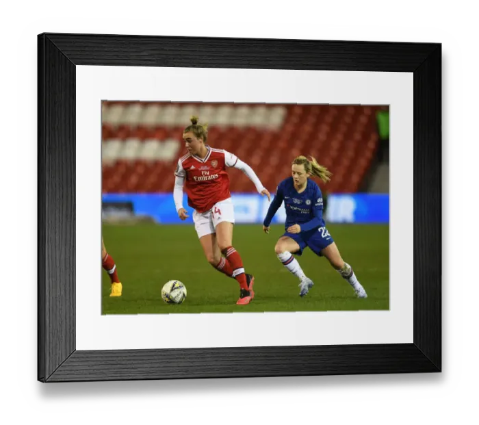 Framed Print : Arsenal vs. Chelsea: FA Womens Continental League Cup Final Showdown Framed Print : Arsenal vs. Chelsea: FA Womens Continental League Cup Final Showdown
