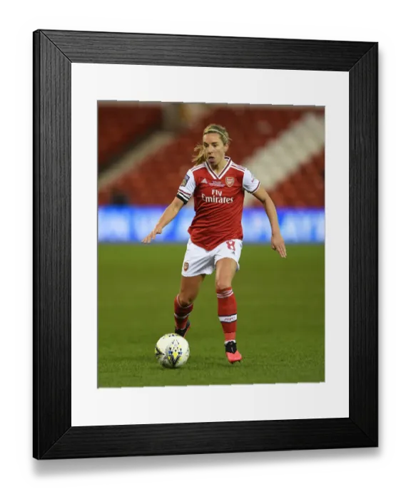 Framed Print : Arsenal's Jordan Nobbs in FA Womens Continental League Cup Final Against Chelsea