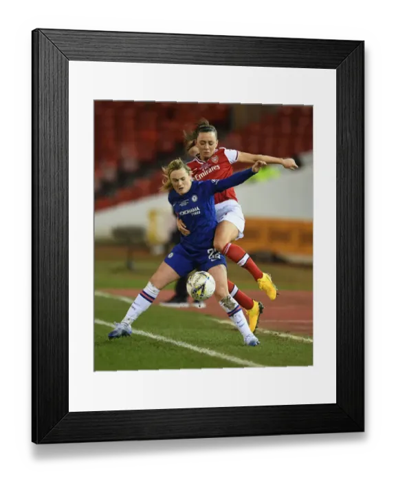 Framed Print : Arsenal vs. Chelsea: A Titanic Showdown in the FA Womens Continental League Cup Final Framed Print : Arsenal vs. Chelsea: A Titanic Showdown in the FA Womens Continental League Cup Final