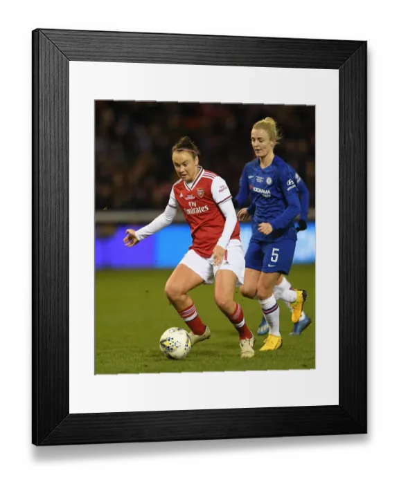Framed Print : Arsenal vs. Chelsea Showdown: FA Womens Continental League Cup Final