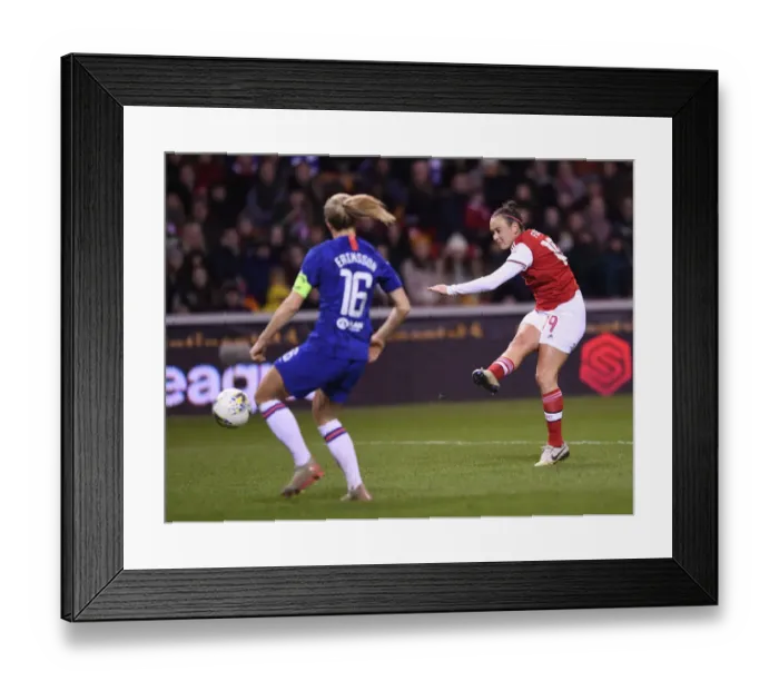 Framed Print : Arsenal vs. Chelsea: FA Womens Continental League Cup Final Showdown in Nottingham