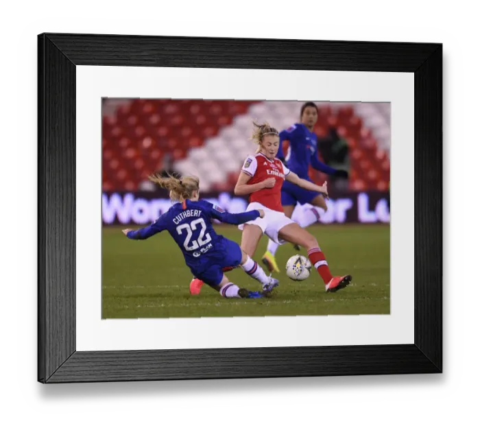 Framed Print : Arsenal vs. Chelsea Showdown: FA Womens Continental League Cup Final