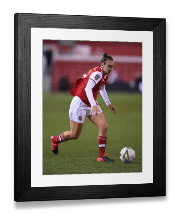 Framed Print : Arsenal's Caitlin Foord Stars in FA Womens Continental League Cup Final Against Chelsea Framed Print : Arsenal's Caitlin Foord Stars in FA Womens Continental League Cup Final Against Chelsea