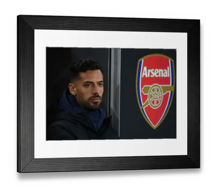 Framed Print : Arsenal FC vs Olympiacos FC: Pablo Mari Pre-Match - UEFA Europa League Round of 32 (Arsenal 2019-20)